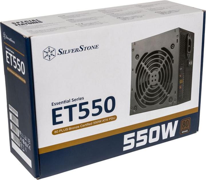 Immagine prodotto Silverstone SST-ET550-B v1.2 Alimentazione ATX 80 PLUS Bronze - 550 Watt (550 W)