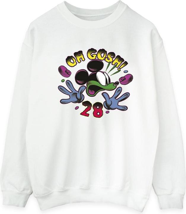 Actual product image Disney Mens Mickey Mouse Oh Gosh Pop Art Sweatshirt (M)