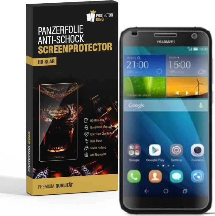 Actual product image Protectorking 2x Panzerfolie Anti-Shock HD Klar (2 Piece, G7)