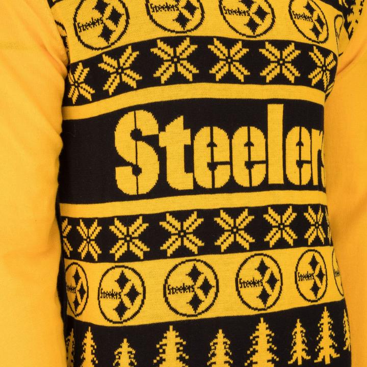Image du produit Foco NFL Ugly Sweater XMAS Pull en tricot - Pittsburgh Steelers (S)