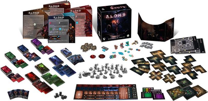 Immagine prodotto Horrible Guild HR005 - ALONE, gioco da tavolo, 2-4 giocatori, da 14 anni (edizione DE) (Tedesco)