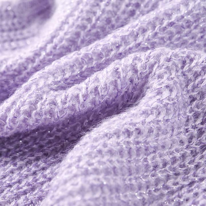 Actual product image VidaXL Children's jumper waistcoat knitted light purple 140,Material: 67 (140)
