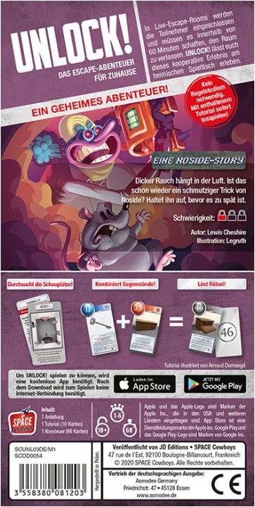 Image du produit Asmodée SCOD0054 - Débloquez! - A noside story, scénario unique, 1-6 joueurs, 10 ans et plus (édition DE) (Allemand)