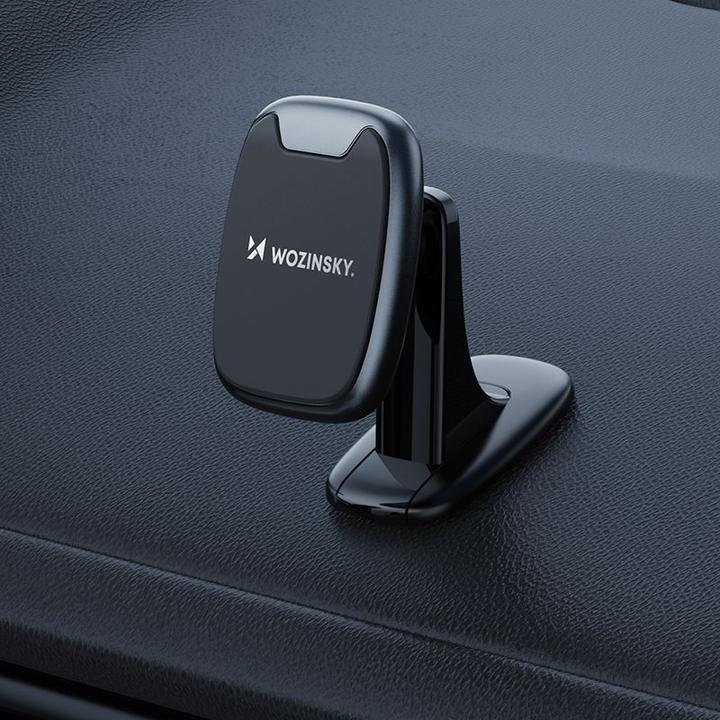 Actual product image Wozinsky WUMTD magnetic phone holder for car dashboard - black