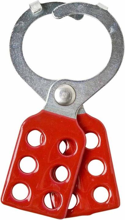 Image du produit Brady Étrier de fermeture en acier avec fermeture (étrier de fermeture multiple), 38 mm, rouge (1 pièce)