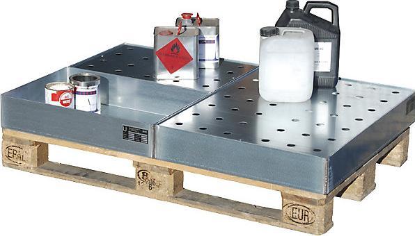 Immagine prodotto Bauer Vasca per palette in acciaio inox, per taniche, 40 l, lungh. x largh. x alt. 800