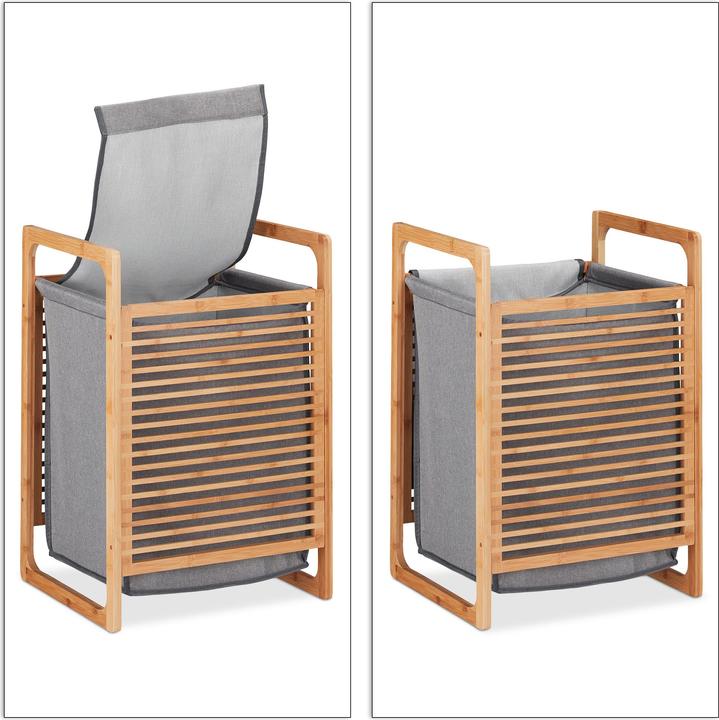 Actual product image Relaxdays Lidded Laundry Hamper (43 l)