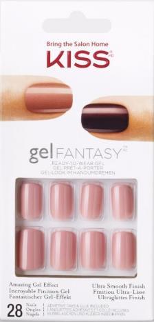 Produktbild KISS Gel Fantasy (Kunstnägel, Durchsichtig, Rose)