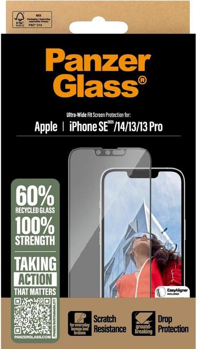 Immagine prodotto PanzerGlass Displayschutz (1 Pezzo/i, Apple iPhone 14, Apple iPhone 13 Pro, Apple iPhone 13, Apple iPhone 16e, Apple iPhone SE)