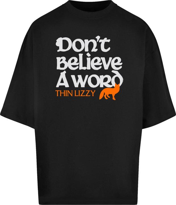 Merchcode Thin Lizzy - Dont Believe A Word Fox Huge Tee - 160171