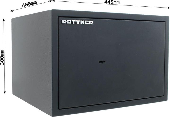 Immagine prodotto Rottner Cassaforte per mobili S2 PowerSafe 300 con serratura a doppia mappa (24 l)