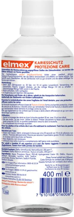 Actual product image Elmex Caries Protection (400 ml, Mouthwash)