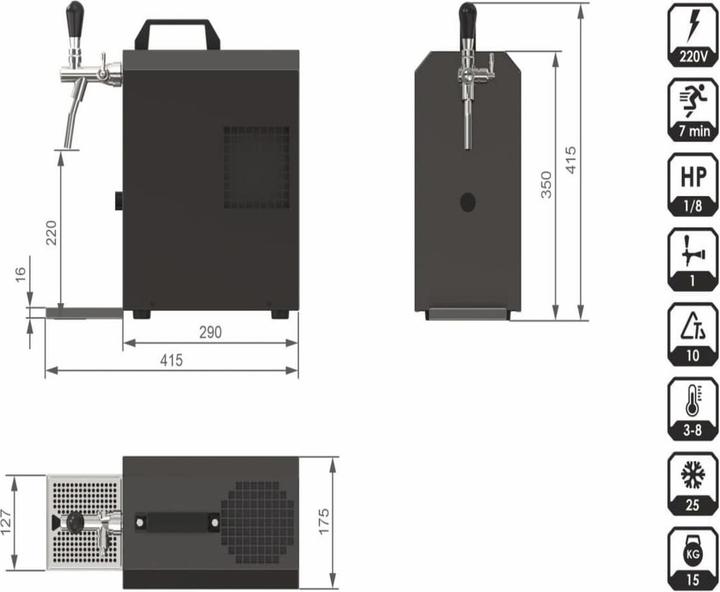 Produktbild Ich-zapfe JET 30 Bierkoffer-Set (35L/h)
