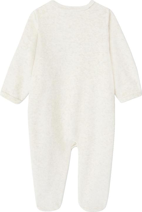 Vertbaudet 2er-Pack Baby Samt-Strampler mit Schrift Oeko-Tex