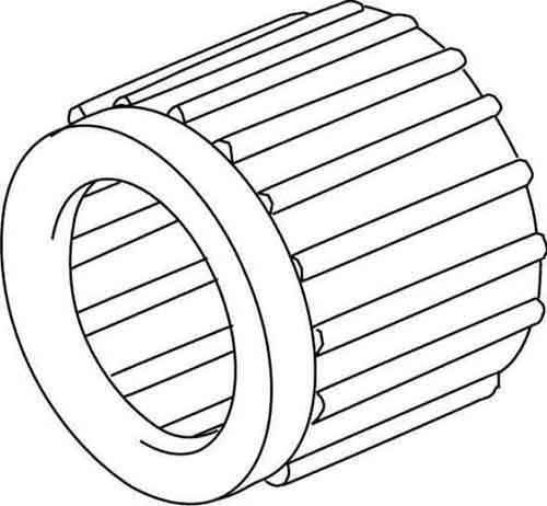Actual product image HKL End sleeve M50 1590M50 f.Pipe-D50mm PE RAL7035 light grey