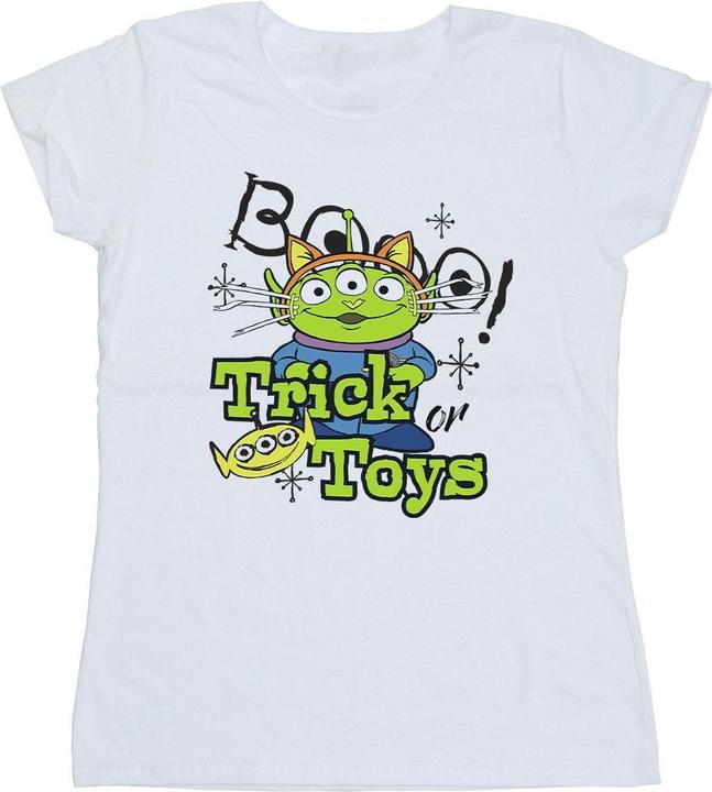Actual product image Toy Story Womens/Ladies Trick Or Toys Aliens Cotton Halloween T-Shirt (S)