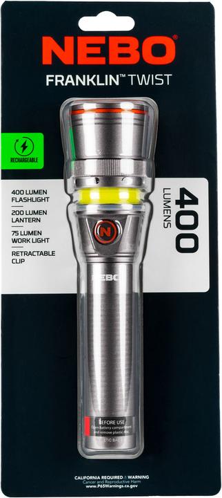 Actual product image Nebo Franklin Twist Rc (17.90 cm, 400 lm)