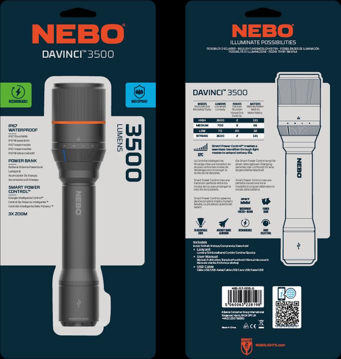 Actual product image Nebo DAVINCI 3500 (20.64 cm, 3500 lm)