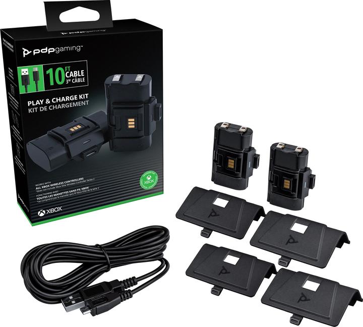 Image du produit PDP Kit "Jouer et charger (Xbox Series X, Xbox One X, Xbox One S, Xbox Series S)