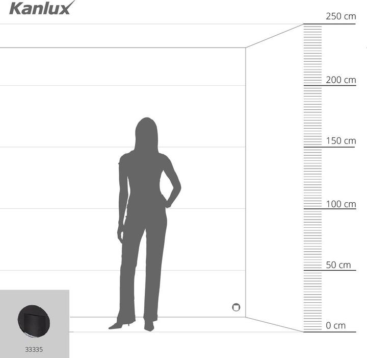 Produktbild Kanlux Treppenleuchte LED 12V 0,8W ERINUS LED O B-NW 4000K 15lm schwarz 33335 (15 lm)