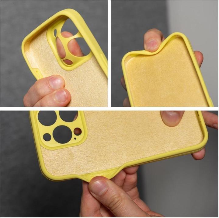 Actual product image OEM Back panel cover Case SILICONE 2mm for IPHONE 11 lemon (Apple iPhone 11)