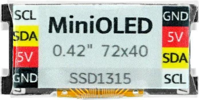 Produktbild M5Stack Mini OLED Unit 0.42-Zoll 72x40 Display