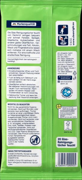 Actual product image dm Denkmit Glass cleaning cloths