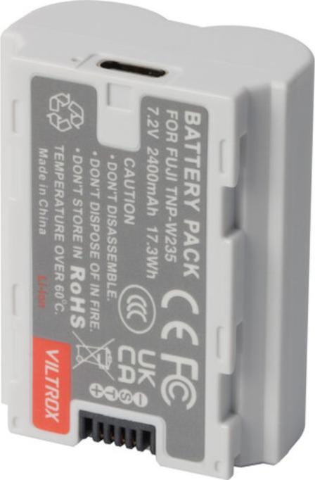 Actual product image Viltrox NP W235 Battery TYPE C 2400MAH for Fuji Camera (Rechargeable battery)