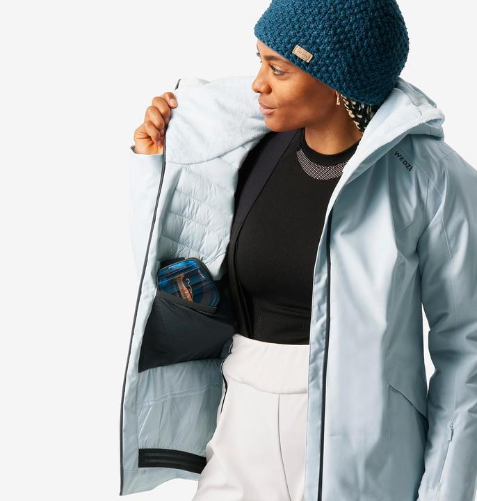 Produktbild Wedze Skijacke Damen warm und wasserdicht - 500 Sport eisblau (S)