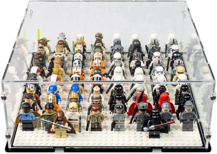 Immagine prodotto iDisplayit Displayin acrilico per minifigure LEGO® per piastra 32x32 (con fondo nero)
