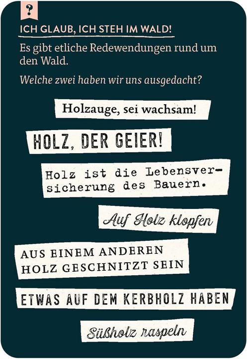 Actual product image The big quiz of idioms & proverbs (German)