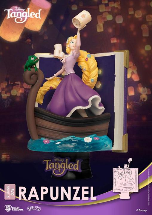 Actual product image Beast Kingdom Disney: Story Book Series - Rapunzel PVC Diorama Closed Box