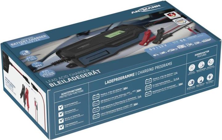 Image du produit Ansmann Chargeur de batterie au plomb BC 6-12V / 6 A (12V, 6V, 6 A)