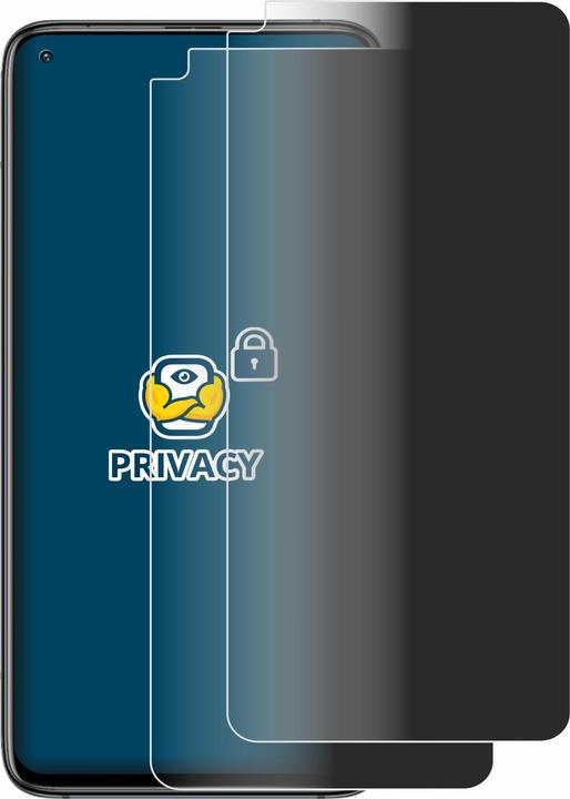 Productafbeelding BROTECT Anti-spionnetje privacyfolie Beschermfolie tegen blauw licht (2 Stuk, Xiaomi Mi 10T)
