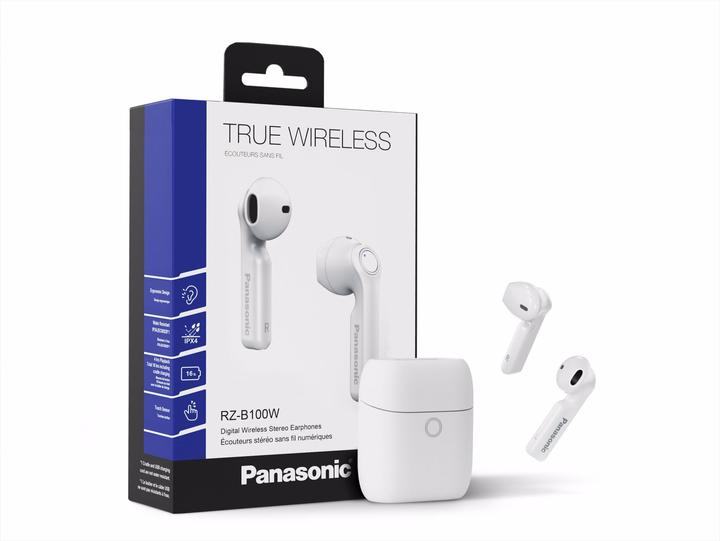 Immagine prodotto Panasonic Auricolari true wireless RZ-B100WDE-W in-ear, bianco (Nessuna soppressione del rumore, 4 h, Senza fili)
