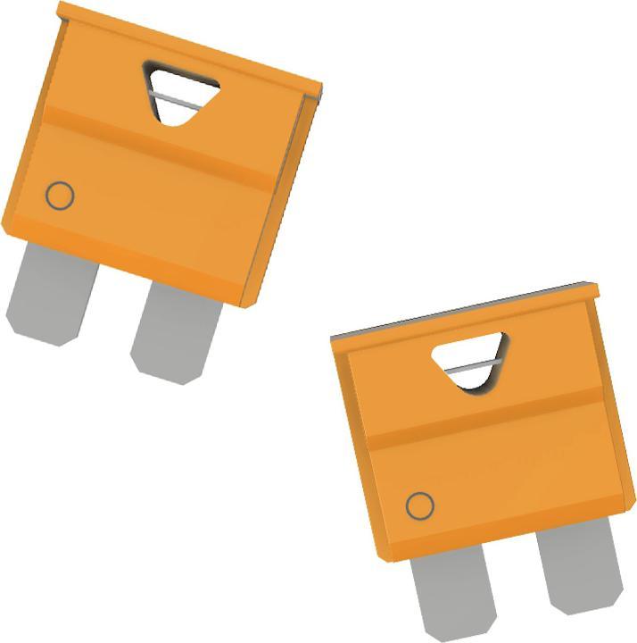 Produktbild Offgridtec 1,5m 6mm² Batteriekabel M8 mit Flachsicherungshalter, 40A Sicherung und Polklemmen