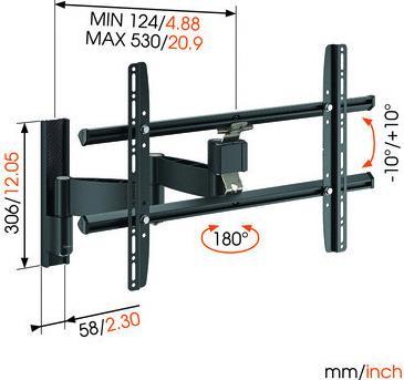 Produktbild Vogels Wall 1345, tilt & turn Wandhalterung, 45kg (Wand, 45 kg)