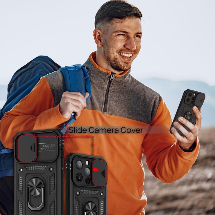Actual product image Nalia Shockproof military style ring cover (Apple iPhone 13 Pro)