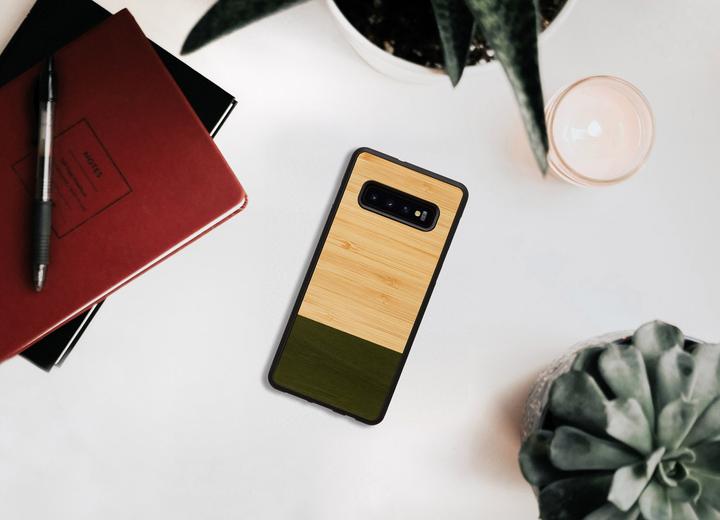 Produktbild Man.Wand &WOOD SmartPhone case Galaxy S10 Plus bamboo forest juodas (Samsung Galaxy S10+)