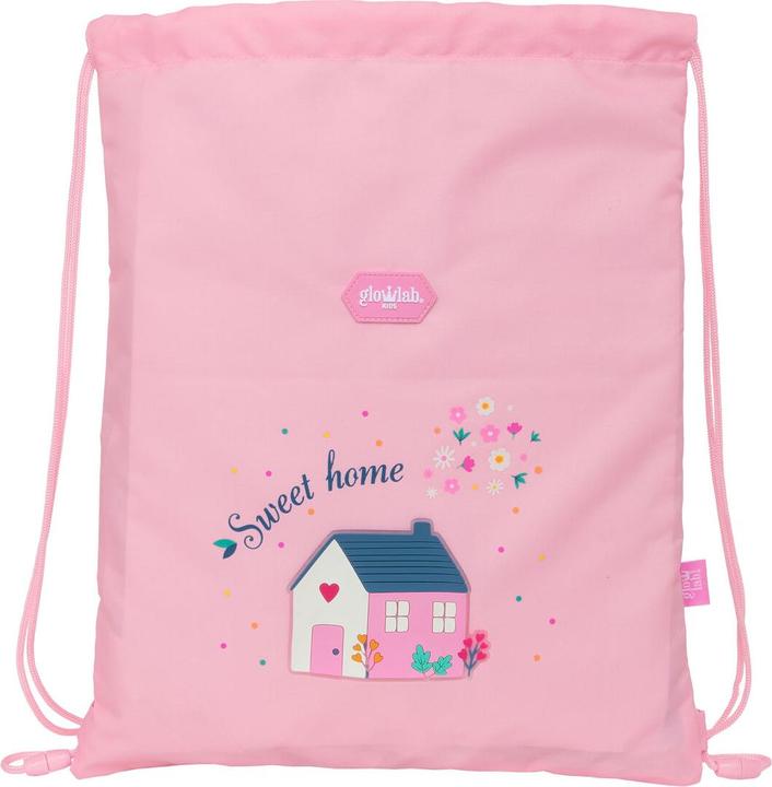 Produktbild Safta Rucksacktasche mit Bändern Glow Lab Sweet home Rosa 26 x 34 x 1 cm