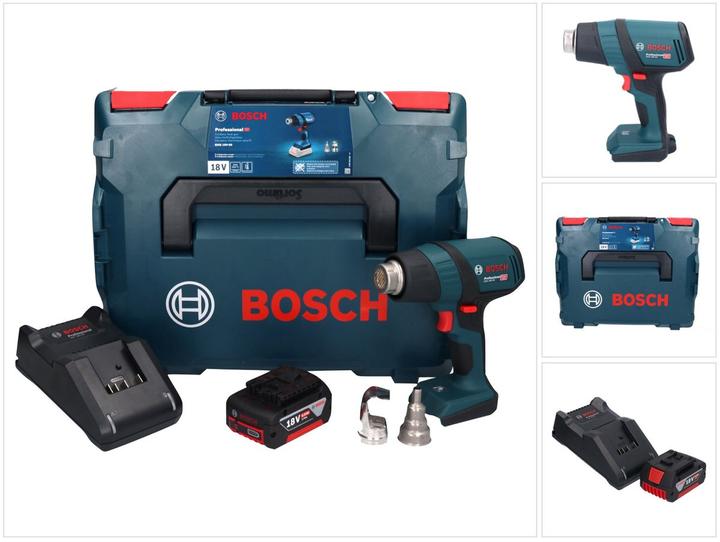 Produktbild Bosch Professional Bosch GHG 18V-50 Professional Akku Heissluftgebläse 18 V 300° C / 500° C + 1x Akku 5,0 Ah + Ladegerä
