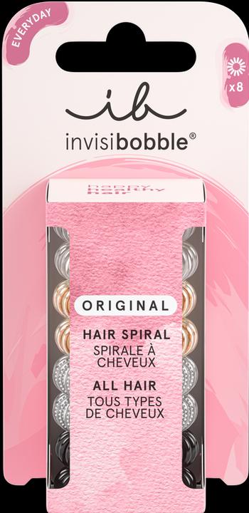 Produktbild Invisibobble Hair band Original Clear Black Metallic 8 pcs
