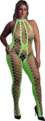 Actual product image Ouch! Bodystocking with Halterneck (XL, XXL, 3XL)