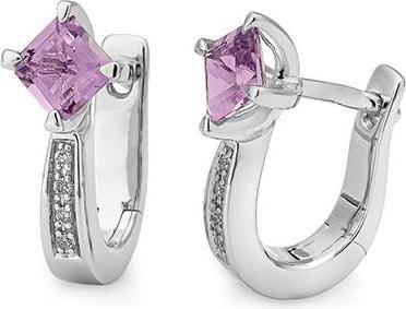 Breuning OHRSCHMUCK - E.AMETHYST/Brill. 0,038 Ct. H/si (750/18 K Gold)
