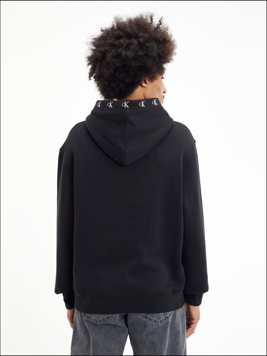 Produktbild Calvin Klein Jeans LOGO JACQUARD HOODIE, schwarz(black), Gr. L (L)