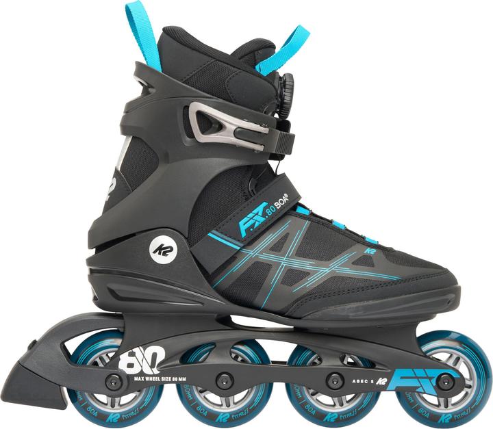 Actual product image K2 F.I.T. 80 BOA,black - blue black - blue 8.5 (41.5)