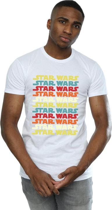 Immagine prodotto Star Wars Retro Repeat Logo Maglietta Uomo (3XL)