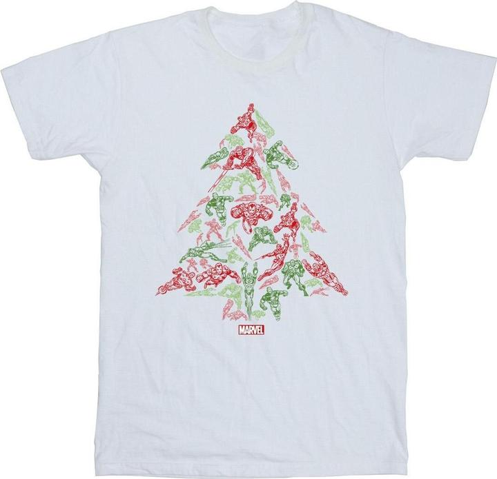 Image du produit - T-shirt AVENGERS CHRISTMAS TREE - Homme (L)
