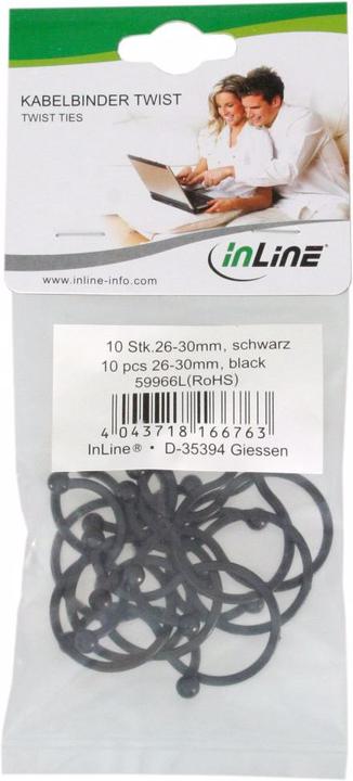 Produktbild InLine Kabelbinder Twist (Kunststoffkabelbinder, 30 mm, 10 Stk.)