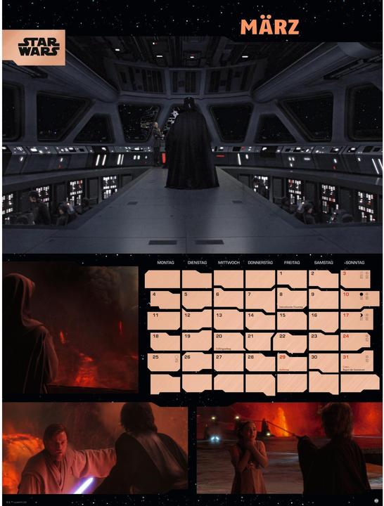 Produktbild Star Wars Broschur XL Kalender 2024 (45 x 30 cm, Deutsch)
